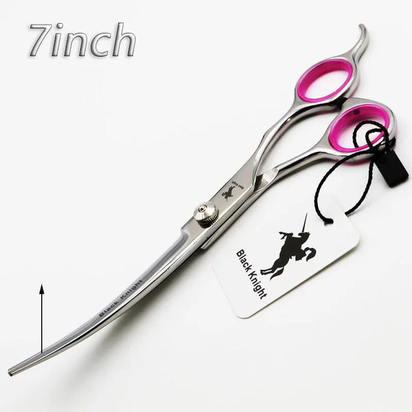 Pet Scissors 7" Cutting Curved Pet Grooming Scissors Professional Shears Salon Barber Using Dogs & Cats
